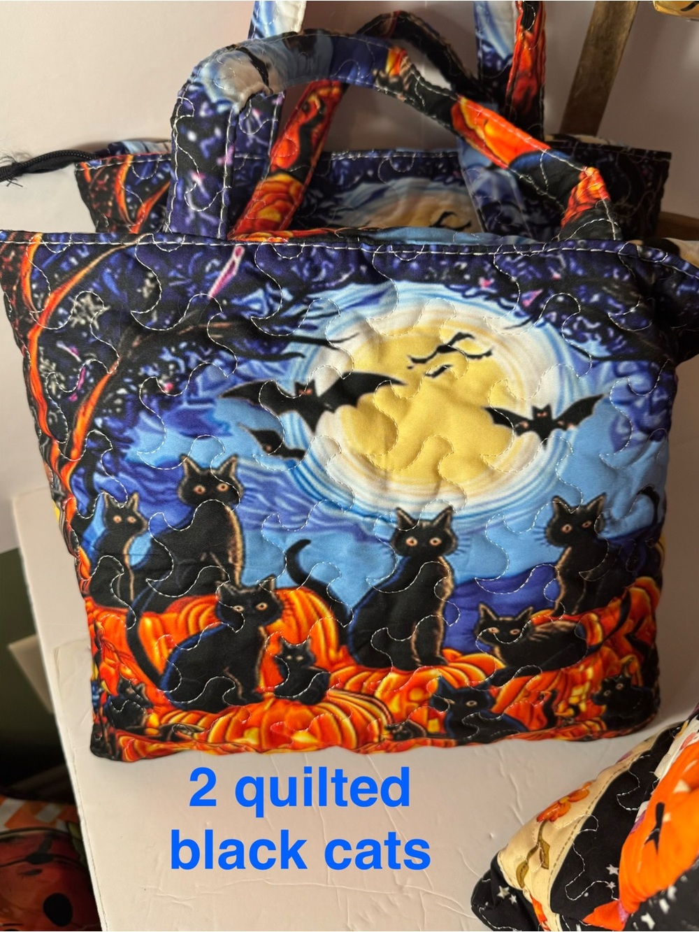 CHOOSE 1 Festive Fall PVC or QUILTED TOTE BAG NWT - Picture 2 of 6